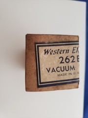 NOS Western Electric 262B Vacuum Tube Sealed Original Box Made in USA