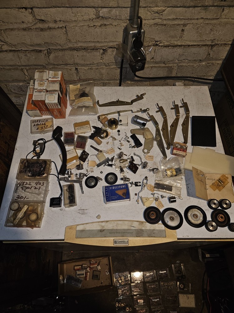 LARGE LOT GARRARD COLLARO NORELCO ROBBINS PINCH ROLLER IDLER WHEEL NEEDLE + MORE