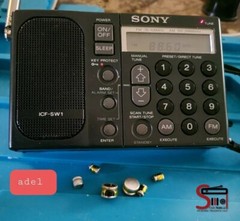 Sony ICF-SW1 Repair Kit Polymer Panasonic Caps & Audio Amp IC Japan +Servic Manl