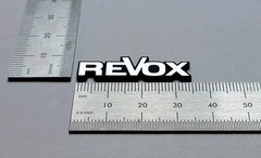 Revox Tape To Tape & Equipment Badge Logo Premium Silver With 3M Adhesive