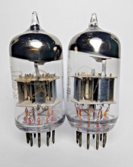 2 pcs NEW 6N23P / ECC88/6DJ8 Voshod tubes Matched Pair Same Date 02.1979