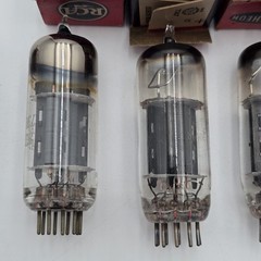 VTG NOS 12BH7 12BH7A Tube Lot 6 Pack RCA Sylvania Raytheon McIntosh Ampeg Audio