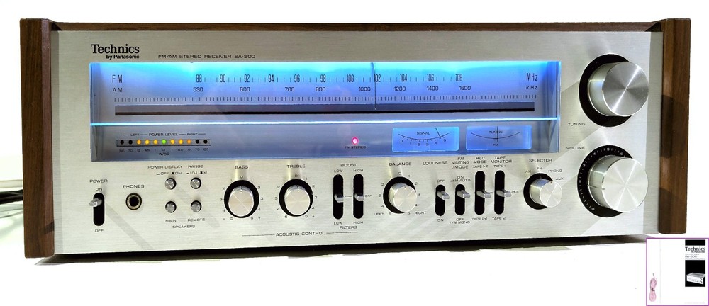 🔥【PRO SERVICED】Technics SA-500 Stereo 110W Receiver~XSTR/LED UPGRADES💥GUARANTY
