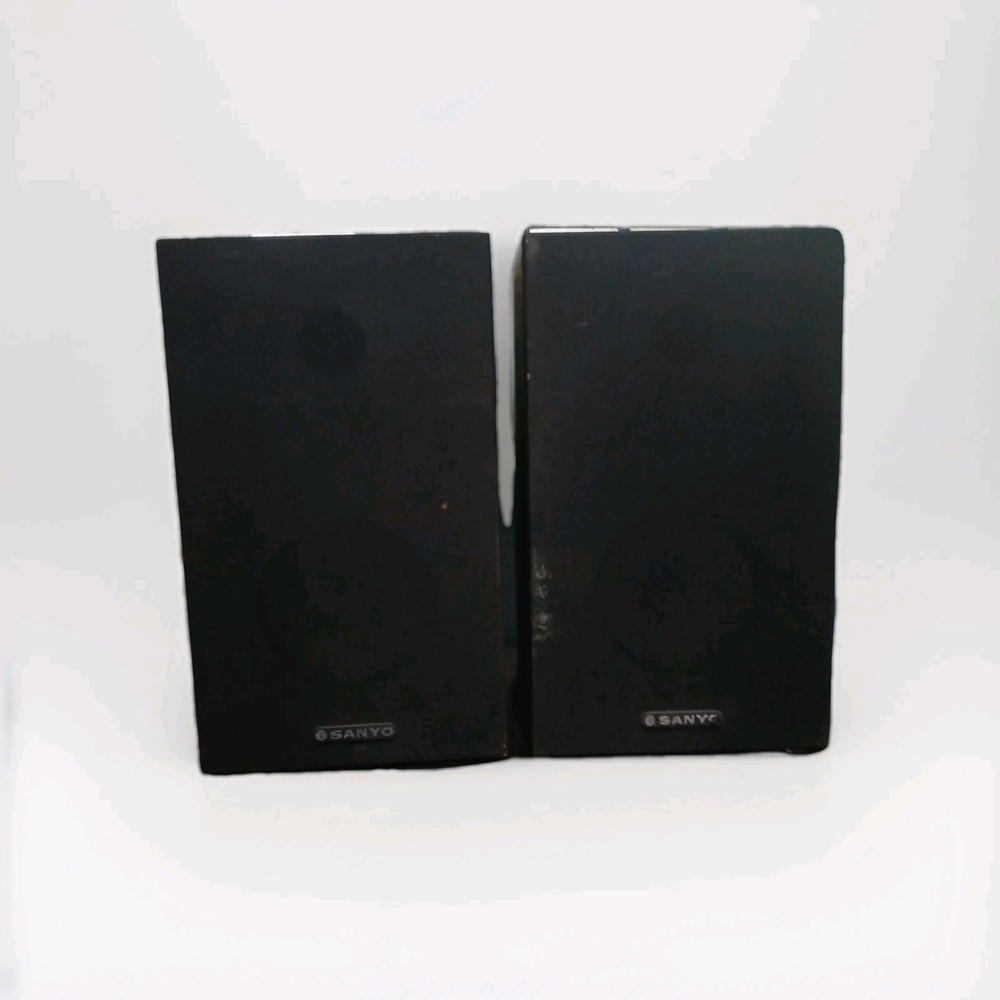 Vintage Sanyo Model ST-100 8 Ohm Speaker Pair Tested Works
