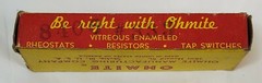 Vintage Resistor 50 Watts Ohmite 2000 Ohms 0407 Vitreous Enameled