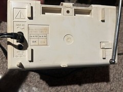 GE Spacemaker Vintage Television 5” 7-7160A Am/fm Radio Mountable CRT TV VIDEO