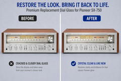 Pioneer SX-650 Dial Glass Replacement Part