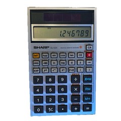 Sharp EL-525 Solar Cell Scientific Calculator Tested Working Vintage Japan