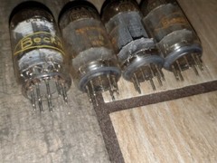 Lot of 4 VINTAGE Beckman 5963 Vacuum Tubes UNTESTED ESTATE FIND! FREE SHIPPING!