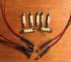 LED LAMP KIT/ TX-9100 (8v WHITE LEDs)TUNER VINTAGE DIAL METER STEREO/Pioneer