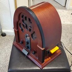 Replica 1933 MCA Universal Vintage Radio AM FM Cassette 100% Working Intact G++