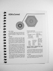 ONE BRAND NEW COPY OF MCINTOSH MC2105 STEREO POWER AMPLIFIER OWNER’S MANUAL