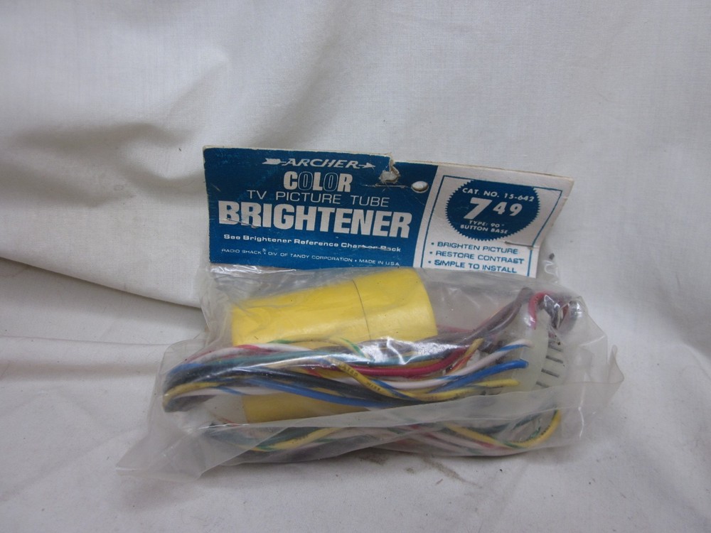 vintage ARCHER COLOR TV PICTURE TUBE BRIGHTENER 15-642 NOS Radio Shack Tandy