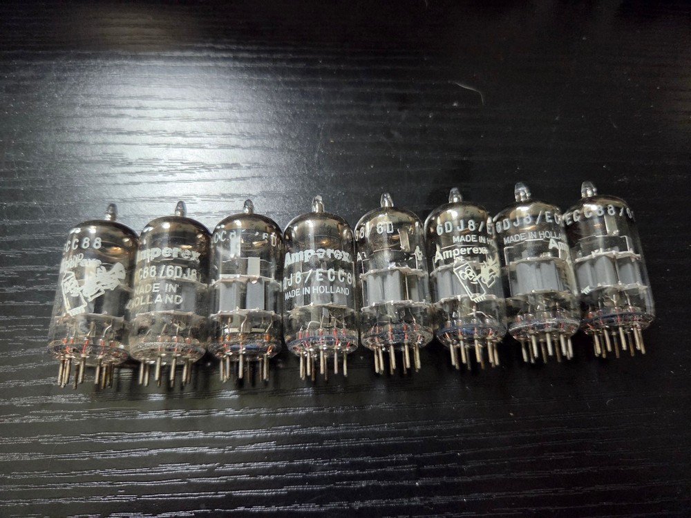 Amperex Bugle Boy ECC88 6DJ8 Vintage Audio Tubes Lot of (8)