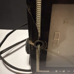 1957 Bulova Model 100 Tube Clock Radio – Black And Gold – READ DESCRIPTION