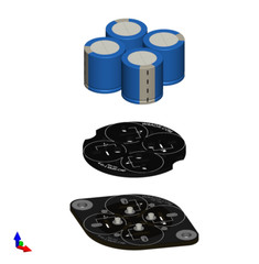 4-in-1 Can Capacitor Replacement Kit (1-3/8″ dia., 46 mm CTC cans, 16 mm caps)
