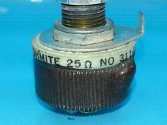 OHMITE 25 OHM POTENTIOMETER 311-0377 WIRE WOUND TEKTRONIX POT 12.5 WATTs