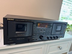 Vintage TEAC W-6000R Cassette Deck Remote Included
