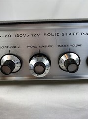 Realistic MPA-20 Radio Shack Solid State PA Amplifier Model MPA-20 *Parts Only*