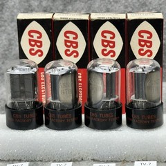 QUAD NOS NIB CBS 6SN7 GTB TUBES ALL TESTED over 100% DATED 1960