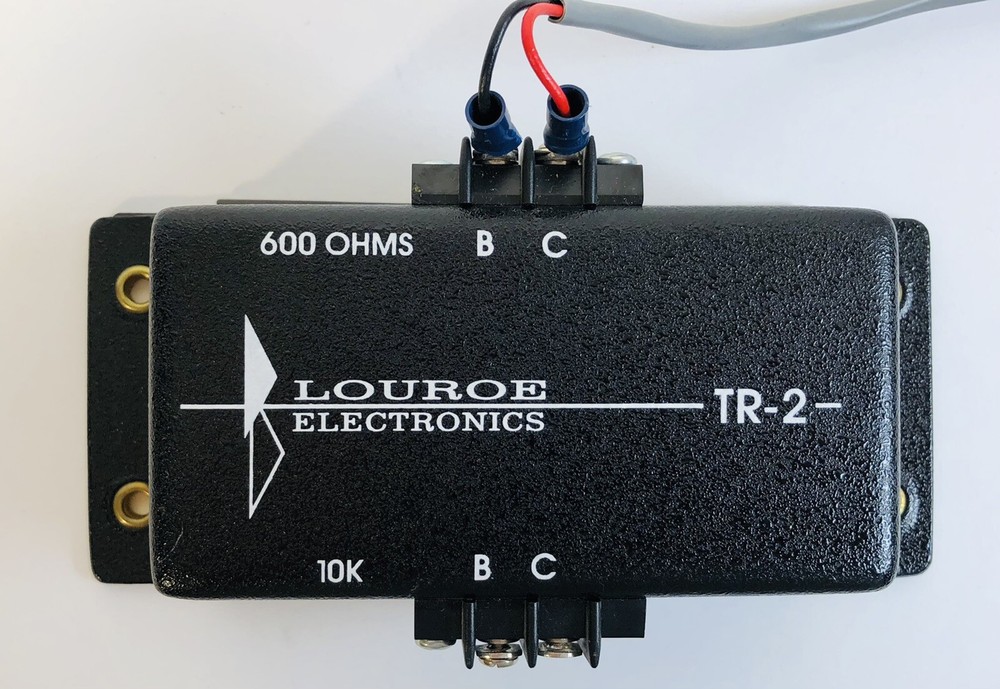 Louroe Electronics TR-2 Transformer 600 Ohms-10K Ohms – Very Good Condition!