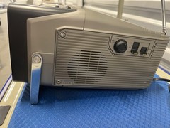 1980s Vintage QUASAR 7” CRT Portable TV UHF/VHF AM/FM Radio Model XP1774SJ