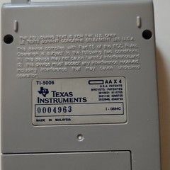 Texas Instruments TI-5006 Vintage SuperView Printing Calculator Made in Malaysia
