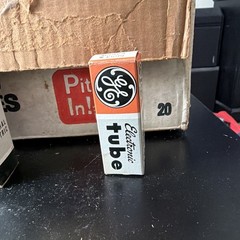 New Qty 1 NOS GE 5 Star 6AK5W 5654 Grey Plate O Getter USA Tubes