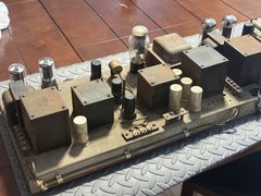 1940’s CTR model 39C Tube Power Amplifiers PAIR Amertran Silcor transformers USA