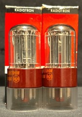 RCA 5692 6SN7 GT TUBE 1960s 10,000 HOUR RED BASE MATCHING SET NIB