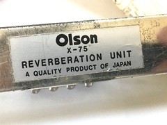 1 NOS OLSON REVERBERATION UNIT X-75 NEW Radio Guitar Amplifier Amp Reverb Device