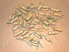 100-Vintage 1950’s Good-All Wax Capacitor Pulls 200 vdc *.02-.25-1.0, etc… #6