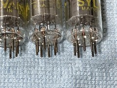 5 NOS 5845 Sylvania vacuum Tubes dual control Diode HF Noise Generator same date