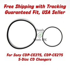 Belt Kit, Sony CDP-CE375 CDP-CE275 5-Disc Carousel CD Changer FREE SHIP TRACKING