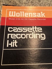 Vintage Wollensak 3M 4155 Cassette Recorder Tested Working Accessories
