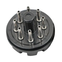 New 2pc Bakelite Octal 8pin Tube Base For 6sn7 El34 Power Plug Black