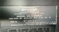Marantz Superscope Professional Cassette Recorder C-206LP – 2 Speed For Parts