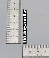 Marantz Speaker Turntable 50mm Badge Logo Emblem Custom Made