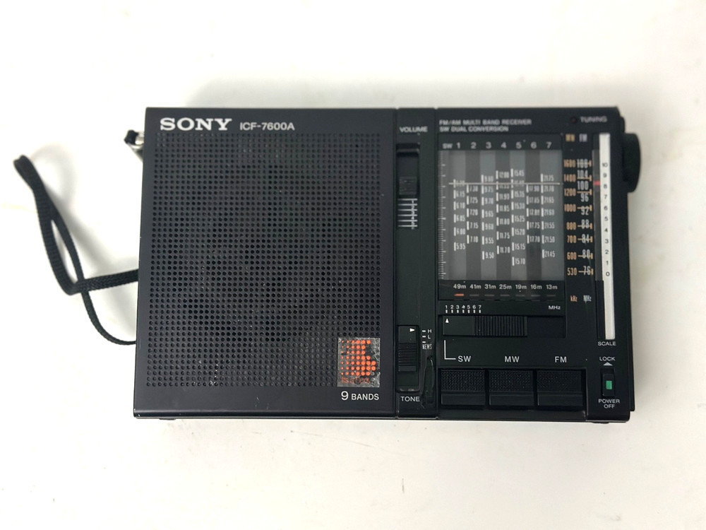 SONY ICF-7600A 9Bands Portable Radio in Good Condition,Tested/Works.