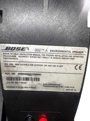 Bose 302A Speaker Pair – Professional Wall-Mount Speakers – Working Condition –