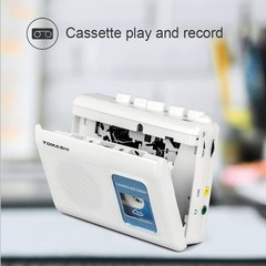 Retro Portable Cassette Player with Built-in Speaker & Mic – 4.57 x 3.54 inch