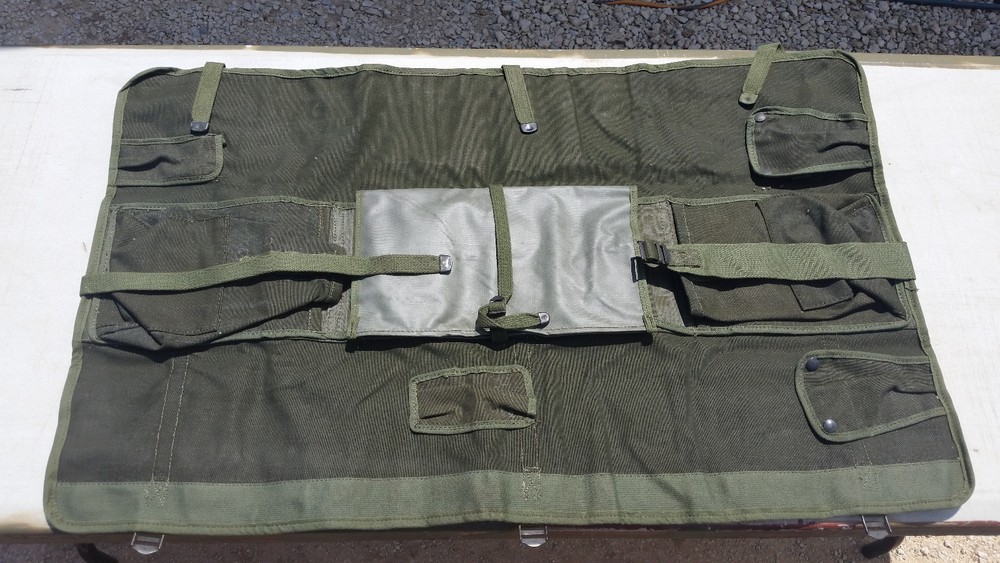 CW-206/GR Radio Antenna & Accessory Storage Bag Canvas NOS