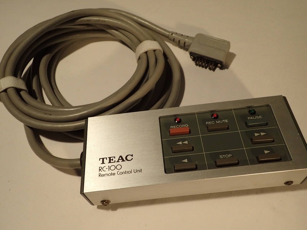 TEAC Open Reel Tape Deck with Wired Remote Control RC-100 Reel to Reel