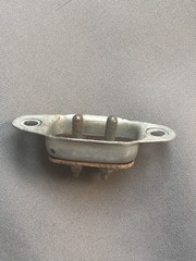 Cheater Cord Male Chassis mount socket NON-POLARIZED 7A 125V used 1960s RAYPAR