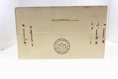 Vintage RCA RZA 203 T AM Radio NEW IN BOX Brown TESTED Burl Woodgrain Employee