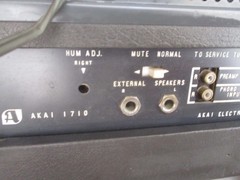ORIGINAL Akai 1710W Reel to Reel Tape Player TURNS ON