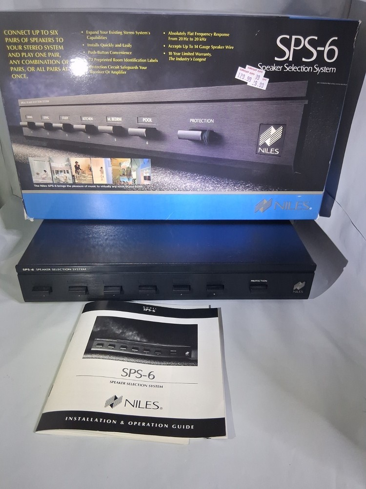 NILES SPS-6 SPEAKER SELECTOR SYSTEM.