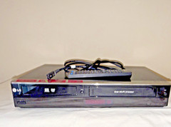 LG RC897T DVD/VCR Recorder 4-Head Hi-Fi,1080p, HDMI Tested w/ Power & Remote