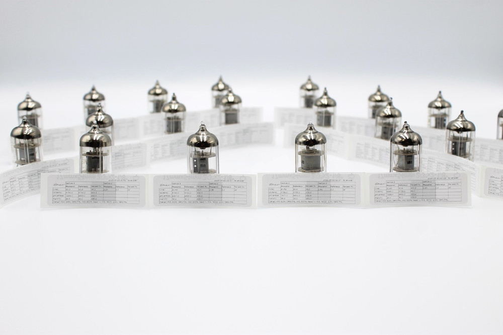 Matched Quad 6J1P-EV/EF95 /6F32 /6AK5.Pentode Tubes. VOSKHOD.Etracer Tested.