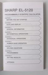 Sharp EL-5120 Solver Programmable Scientific Calculator